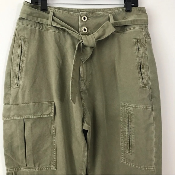 Zara Olive Green Cargo Pants - Picture 3 of 12